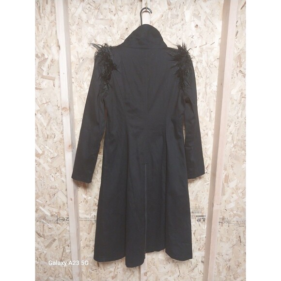 Punk Rave Large Long Black Jacket Gothic Punk - Picture 6 of 11